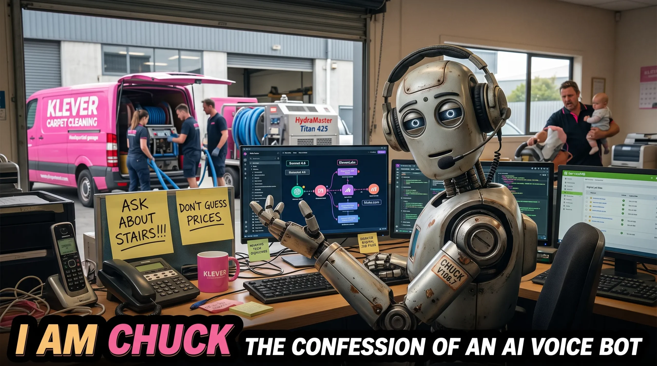 Chuck is a voice bot. this is him at work