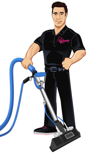 The Klever Carpet Cleaning Mascot Man