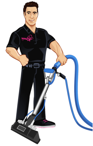 Klever Carpet Cleaning Technician Mascot